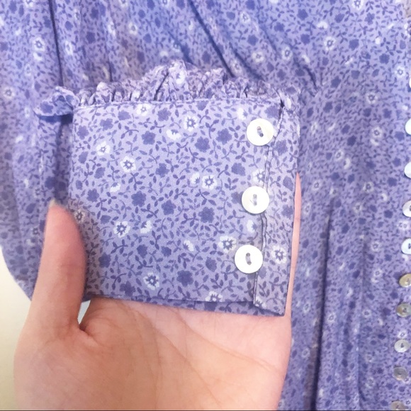 Réalisation Par Vivienne Dress Purple Haze Floral Silk Small - Picture 6 of 13